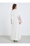 Women Embroidered Long Sleeve Maxi Jalabiya - 5