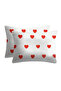 Heart Pillowcase Made of Ranforce Fabric 50X70 (2 Pieces) - 3