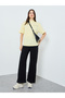 Women Yellow Slogan Print Oversized T-Shirt - 2