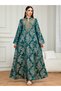 Women Texture Fabric Embellished Detail Jalabiya