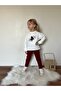 Girl's Printed Top and Bottom Tracksuit Set - 3