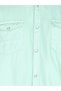 Men Green Cotton Twill Shirt - 6
