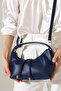 Dark Blue Women's Mini Size Long Crossbody Hand and Shoulder Bag [20X16 cm] - 5
