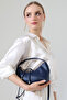 Dark Blue Women's Mini Size Long Crossbody Hand and Shoulder Bag [20X16 cm]