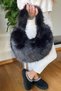 Non-Shedding Plush Ring Handle Women's Mini Durable Shoulder Bag Soft Fur Look Stylish Design - 6
