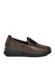 Brown Genuine Leather Anatomical Women's Casual Shoes 9779 Z