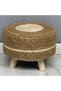 بوف بوهيمي خوص BROMAN Bohème Rattan Pouf BROMAN - 2