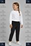 Girls' Pants with Elastic Waist and Lycra Cuffs - 2
