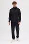 Compact Cotton Comfort Fit Men's Hooded Plain Tracksuit Set Ally-3021 - 6