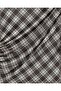 Plaid Patterned Blouse with Gathered Sides -Brown - 5