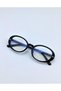 Joe Oval Black Color Small Size Popular Blue Light Protect Blue Block Transparent Screen Glasses