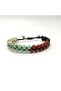 Certified Aries Zodiac Natural Stone Double Row Macrame Bracelet - 5