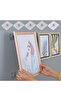 4 Pieces of Super Strong No-Punch Adhesive Frame Hangers, Non-Marking Wall Hooks with Screws and Nails - 4