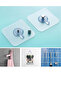 4 Pieces of Super Strong No-Punch Adhesive Frame Hangers, Non-Marking Wall Hooks with Screws and Nails - 2