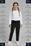 Girls' Pants with Elastic Waist and Lycra Cuffs
