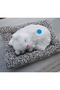 White Plush Cat with Sound, Large Size - 2