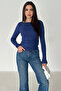 Women's Off-Shoulder Fit Blouse – Burgundy Glow - 5