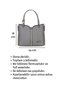 Dona Leather 3-Compartment Medium Shoulder Bag, Women's Shoulder Bag, Women's Black Bag, Casual Women's Bag - 5