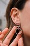 Vip Hoop Earrings Metal Olympic Earrings with Steel Tips 4cm