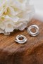 Vip Spiral Earrings Metal Hoop Earrings with Steel Tips 1.3cm - 4