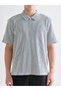 Vizyon New Season Polo Neck Striped Combed Cotton Men's T-Shirt - 3