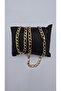Stainless Steel Gold Color Thick Ring Chain Necklace - 8