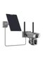 4G/WiFi Solar Outdoor Camera 2K Dual Lens 360° View 10x Zoom IP66 - 2