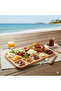 Bamboo Breakfast Plate — Multi-Compartment 5-Piece Natural Presentation and Serving Plate 33X24Cm - 4