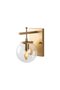 Zahar Stylish Glass Single Pendant Chandelier Shiny Gold for Entrance and Living Room E14