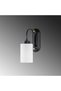 Black Metal Sconce with Fuzz E27 Compatible 10X21X28 cm Living Room Wall Lamp - 5