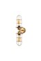 Stylish Metal Body Wire 2-Piece Sconce in Shiny Gold, E27 Compatible for Living Room and Entrance