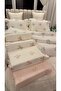 100% Cotton Satin Embroidered Duvet Cover Set, - Double Size / 6 Piece Elegant Dowry Set/ Luxury - 4