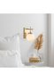 Shiny Gold Glass Sconce Wall Lamp E14 15X15X20 cm Living Room and Hall Lighting - 3