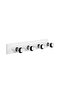 Bright White Metal Sconce E27 Wall Lighting 60X10X10 cm Living Room and Library