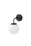 Black Metal Sconce Wall Lamp with Tufts E14 15X21X27 cm Living Room and Bedroom Lighting
