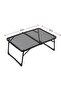 Primitive Lightweight Aluminum Folding Table, Portable Steel Mesh, for Home Stall Beach Camping & Pi - 6