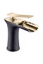 Cascade Matte Black Gold Sink Faucet – Waterfall Flow, Premium Modern Design - 2