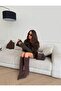 Women's Light Brown Genuine Leather Heeled Boots - 2