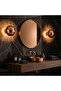 Modern Copper Metal Sconce E27 Compatible Wall Lamp 10X21X16 cm Kitchen and Living Room Lighting - 3