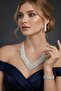 Silver Color Stone 4-Piece Evening Dress Set - 2