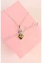 Stainless Steel Silver Color Colorful Crystal Stone Crowned Heart Pendant - 4