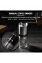 Arabic Travel Portable Pour Over Coffee Maker Set, 10-Piece Outdoor Camping Coffee Kit, Black Manual - 4