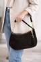 Genuine Suede Leather Baguette Model Women's Shoulder Bag