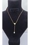 Stainless Steel Gold Color Star Pearl Tassel Necklace - 2