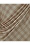 Plaid Patterned Blouse with Gathered Sides -Beige - 6