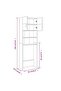 Washing Machine Cabinet Smoked Oak 64x25.5x190 cm - 3