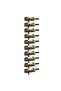 Wall-mounted Wine Rack for 10 Bottles Black Metal - 2