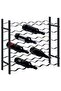 Wine Rack for 36 Bottles Black Iron