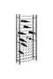 Wine Rack for 96 Bottles Black Iron