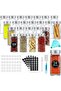24 PCS Glass Spice Jars with 240 Labels